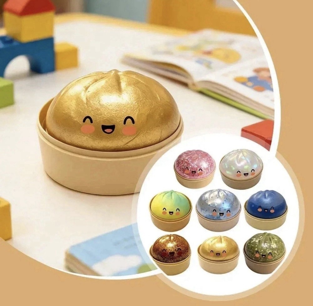 Squishy Dumpling Rainbow  NEW Dumpling Five Below Type New Sealed Fidget Butter