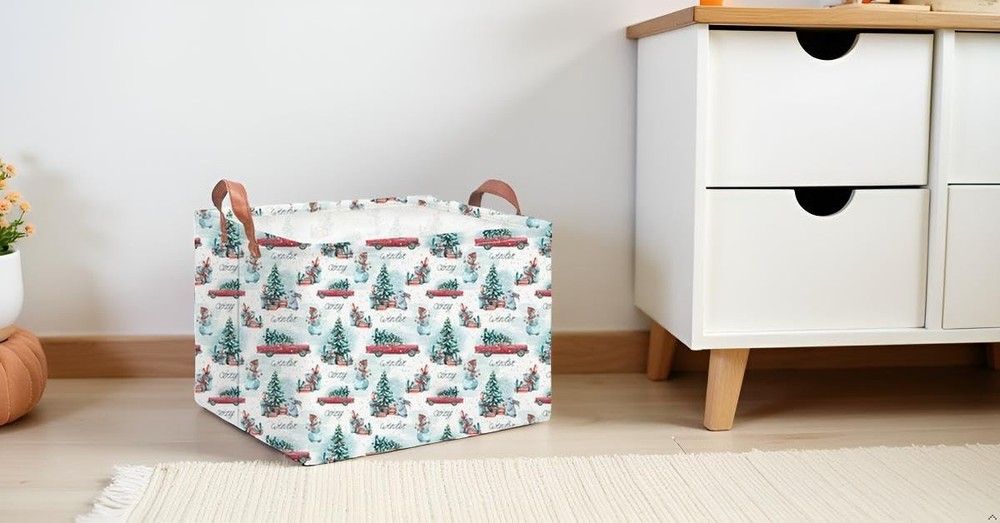 NTAOHAMPER Rectangular Storage Baskets，Gift Basket,Book Box,Room Decor(Car Ch...