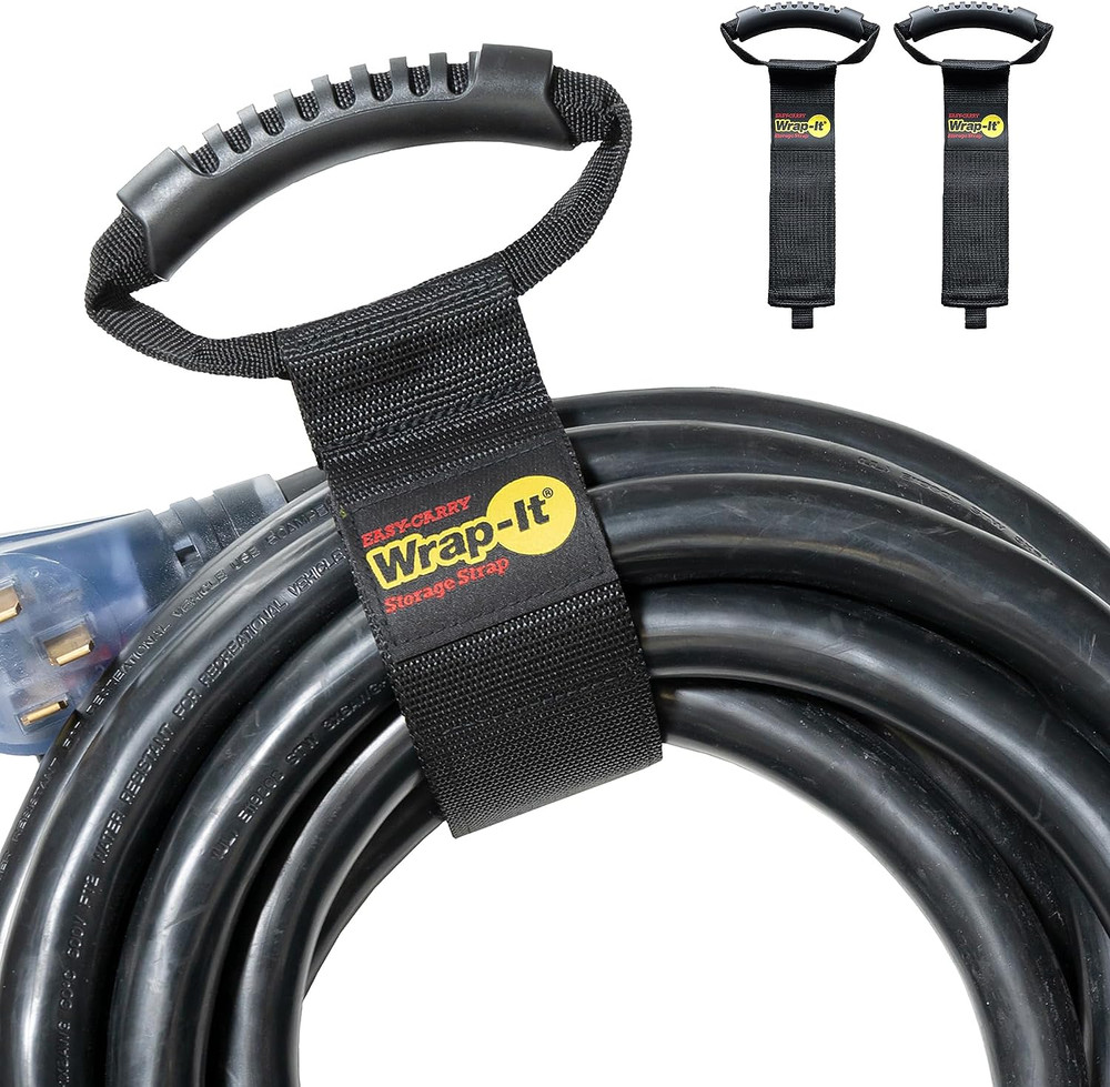 Easy-Carry Straps - 22” (2-Pack) – Heavy-Duty Hook and Loop Cord Carrying Strap