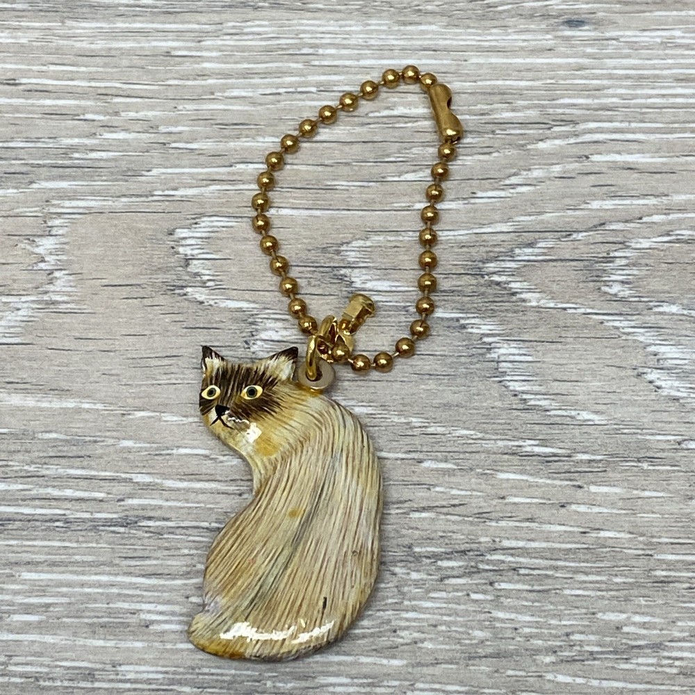 Siamese Cat Keychain Charm Purse Backpack Kitten Kitty