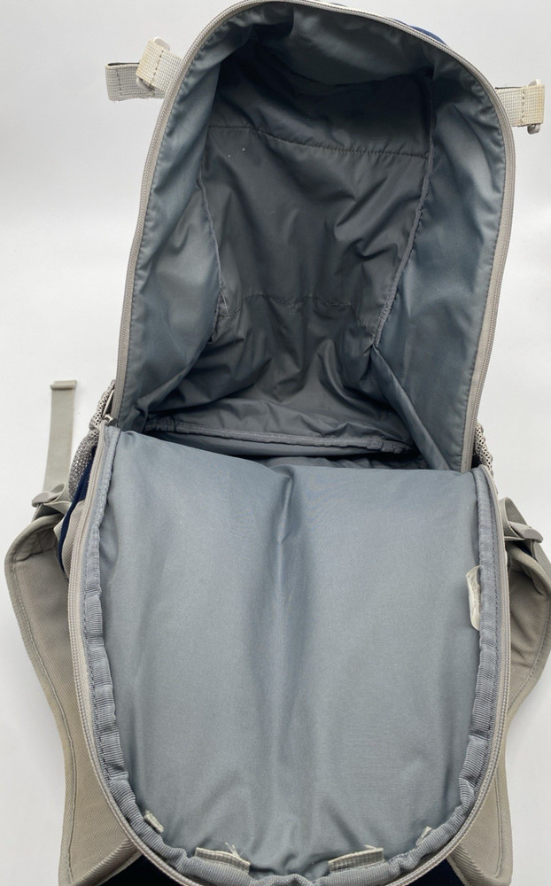 Nike Swingman Softball Baseball Backpack Multiple Pockets Gray /Blue