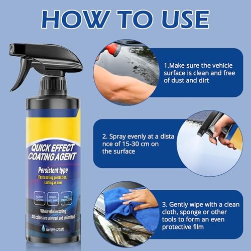 2 Pcs Quick Effect Coating Agent for Car,2026 Upgrade Car Coating Spray–Fast