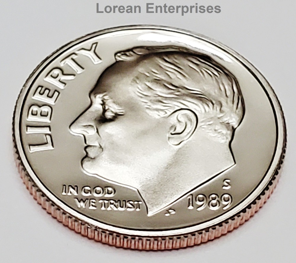 1989 S Roosevelt Dime CLAD ✼ PROOF✼
