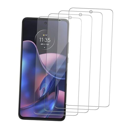 4 Pack Glass Screen Protector Compatible for Motorola Edge (2022) / XT2205
