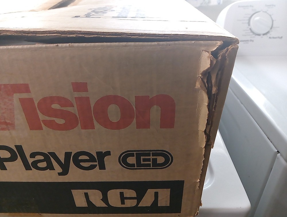 CED Player RCA SelectaVision SGT 075 BOX ONLY