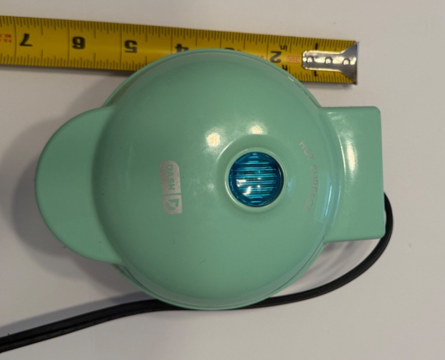 Dash Mini Waffle Maker Non Stick Light Green Tested