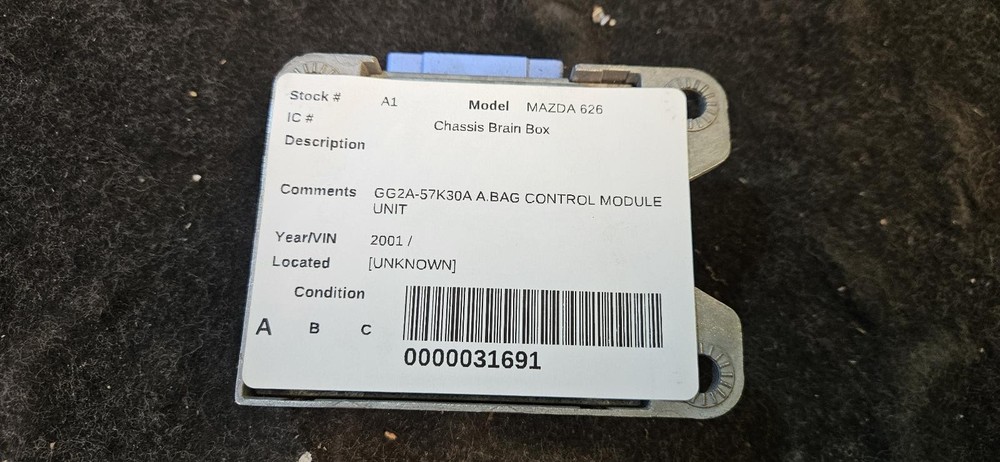 MAZDA 626 A.Bag Control Module Unit GG2A-57K30A