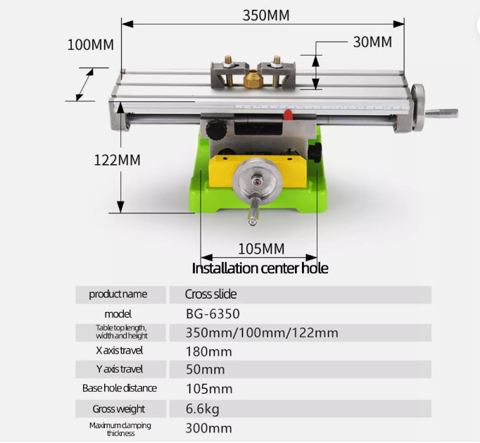 Multifunction Drill Vise Fixture Working Table Mini Precision Milling Machine