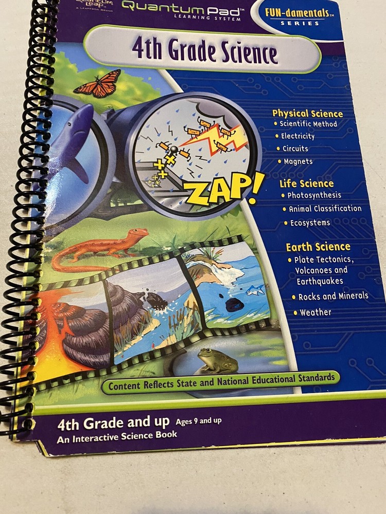 Quantum Pad Learning System - 4th Grade SCIENCE Book ONLY