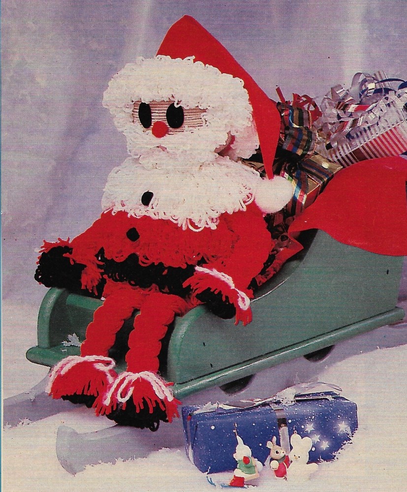 Chenille Santa Decoration