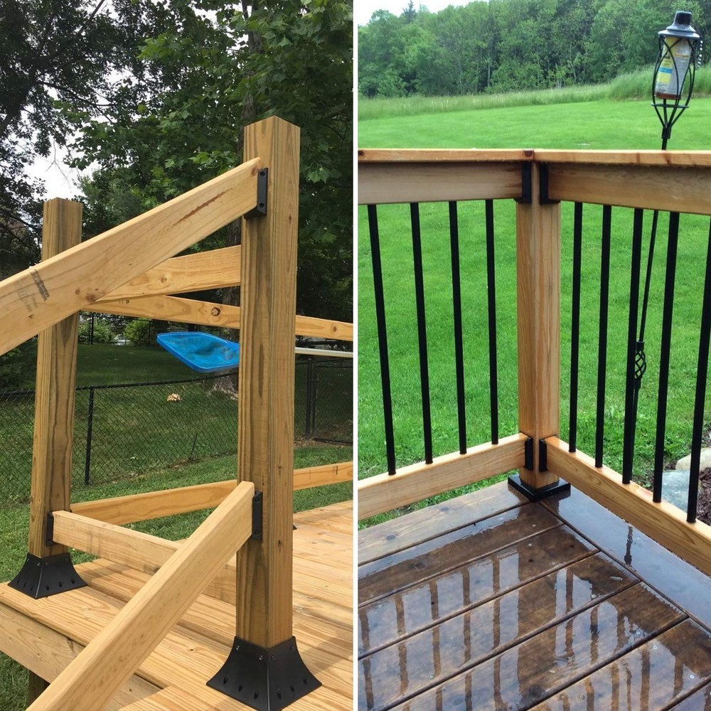 40pcs Deck Railing Brackets for 2x4 Wood Post