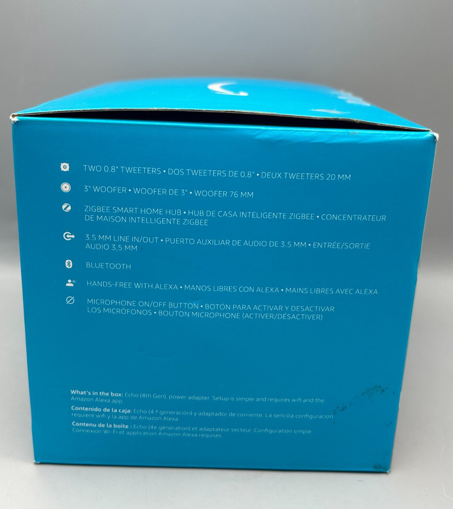 Amazon Echo (4th Gen) Smart Speaker Charcoal Black