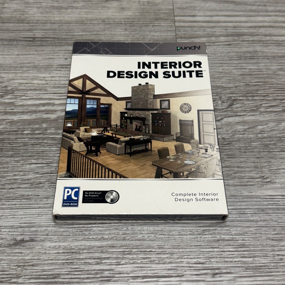 Punch! Software Interior Design Suite Windows PC Compatible PC DVD-ROM NEW