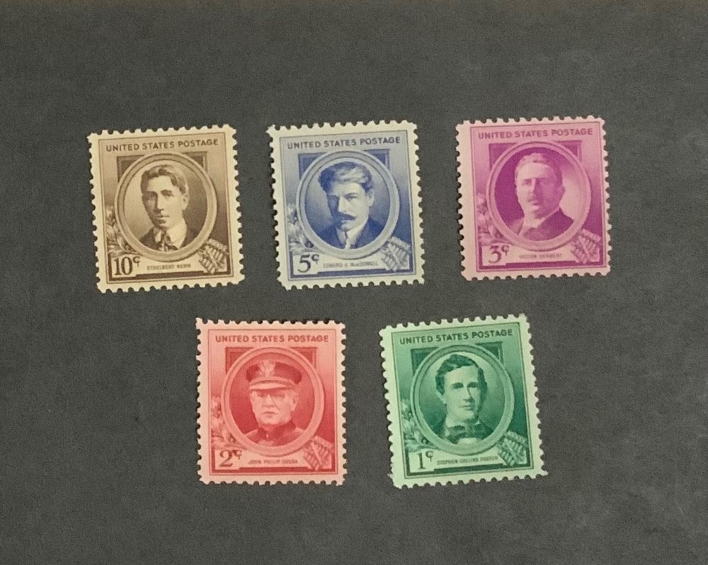 Stamps US Scott #879-83 never hinged