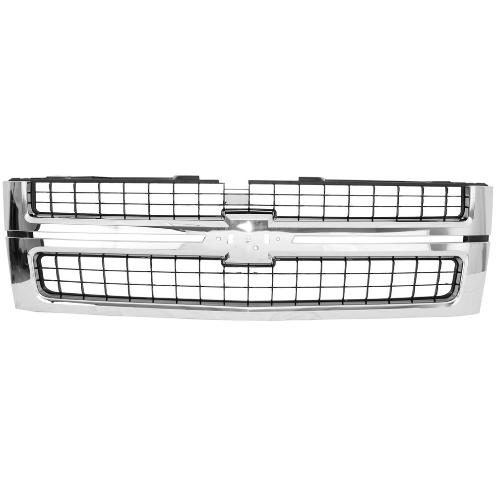 Grille Assembly For 2007-2010 Chevrolet Silverado 2500 HD 3500 HD Chrome Shell