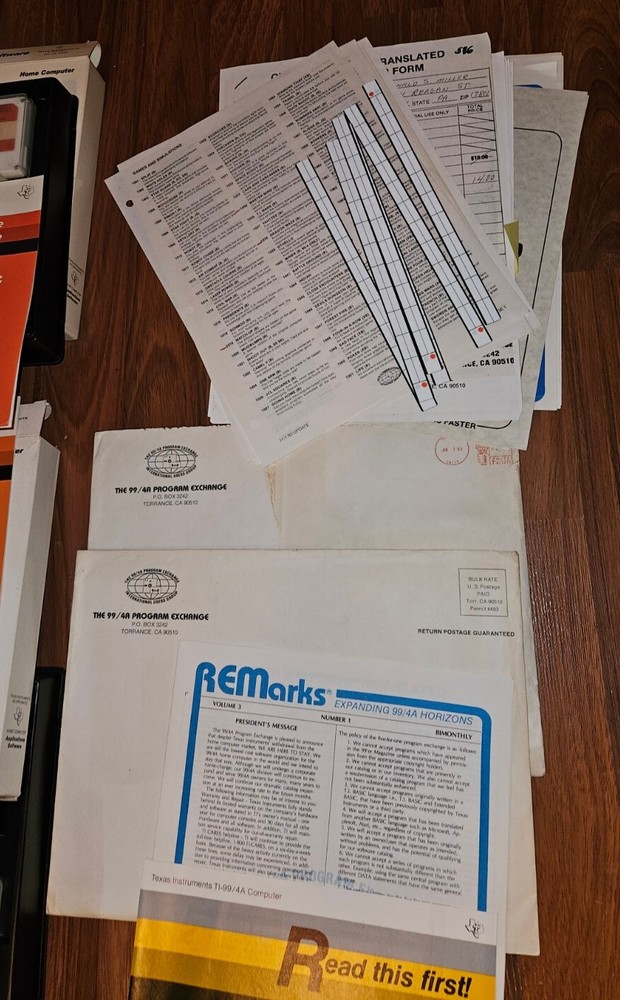 Texas Instruments TI 99/4a Computer BUNDLE w Huge Accessory / Software Lot MINT!