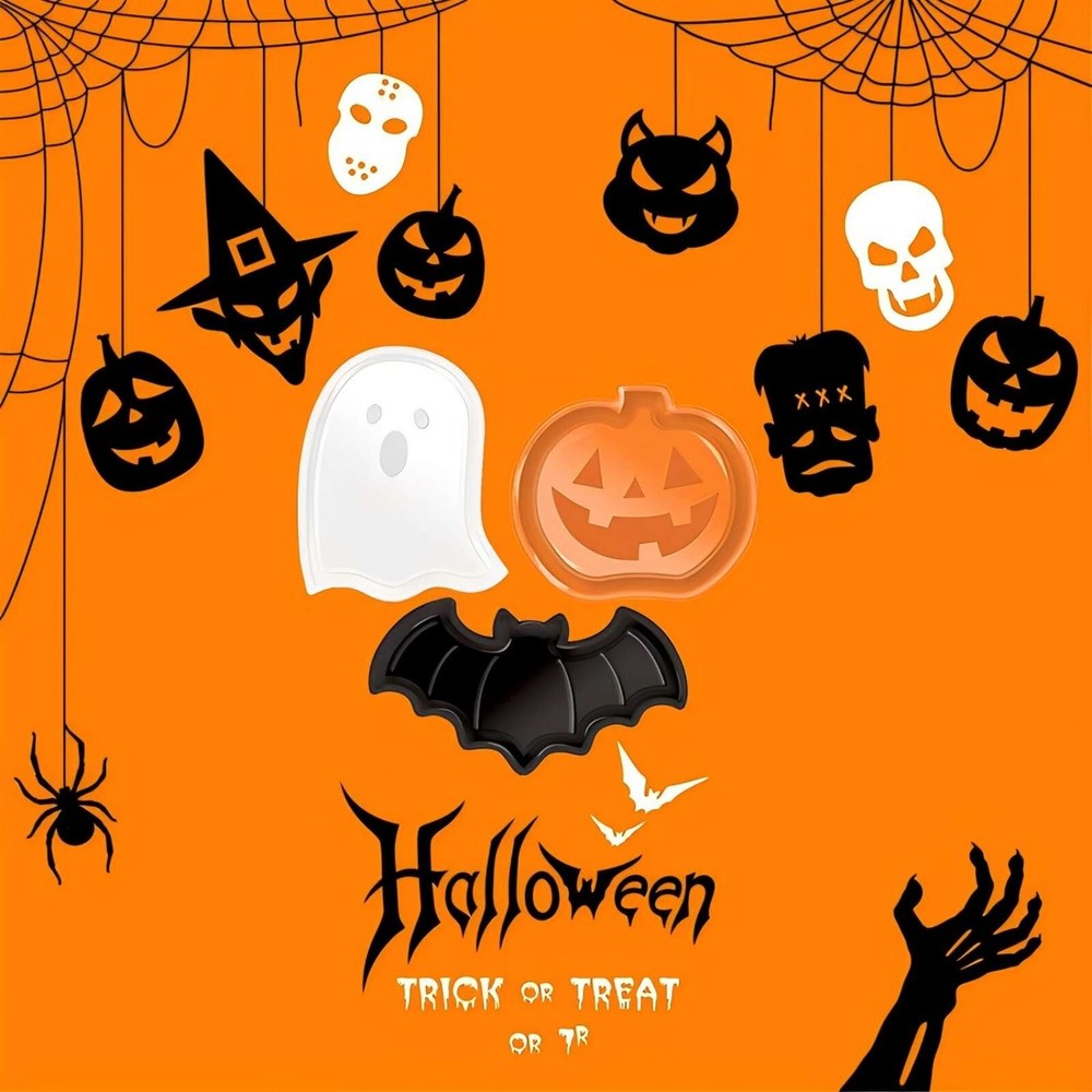 Halloween Pumpkin Bat Candy Dish Decorative Fruit Tray Plastic PP Material