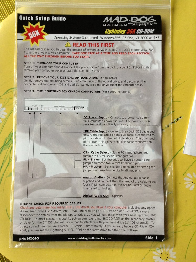 Mad Dog Multimedia Info Applications Driver Installation Setup CD Disc EC 2002