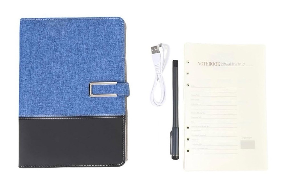 Bluetooth Digital Smart Pen Notebook Set Blue (Android) NIB