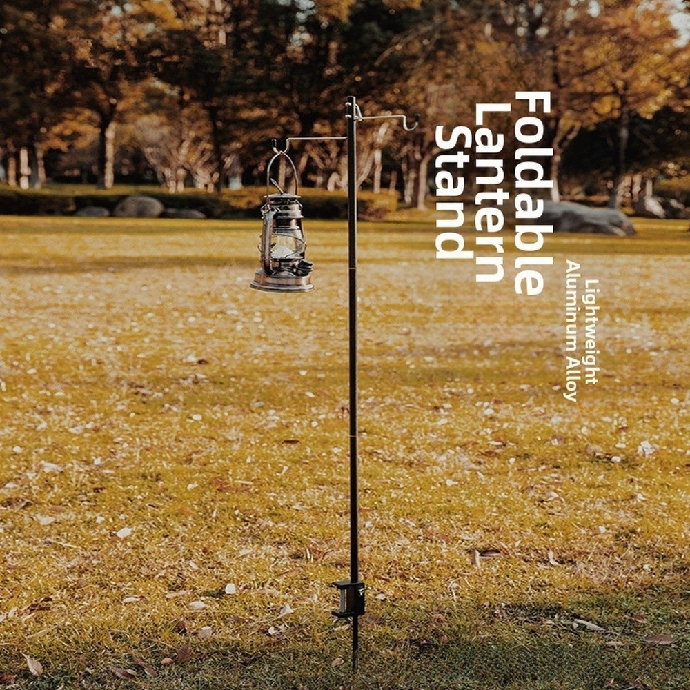 Portable Hook Mount Camping Light Stand Foldable Structure Portable Design