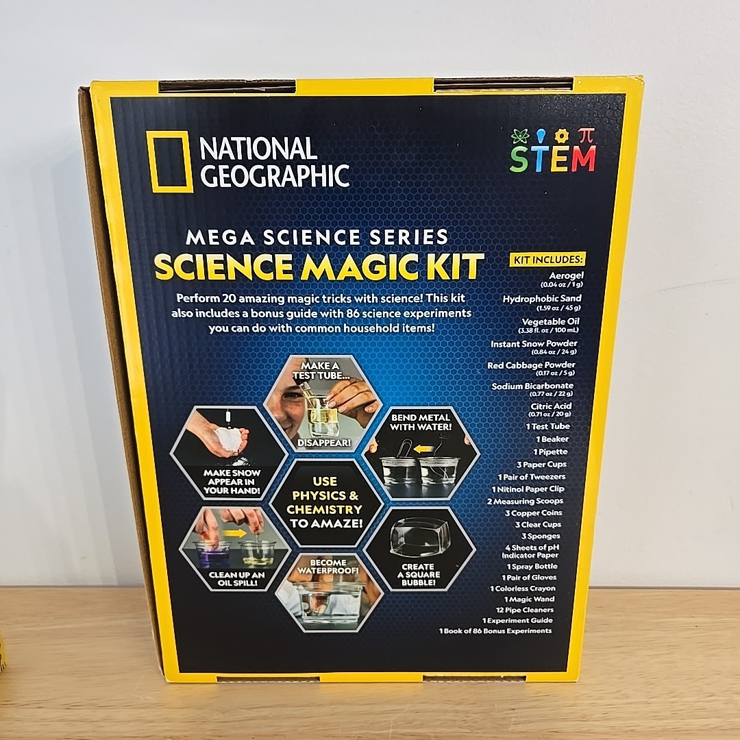 NATIONAL GEOGRAPHIC Mega Science Magic Kit – Science Kit for Kids New