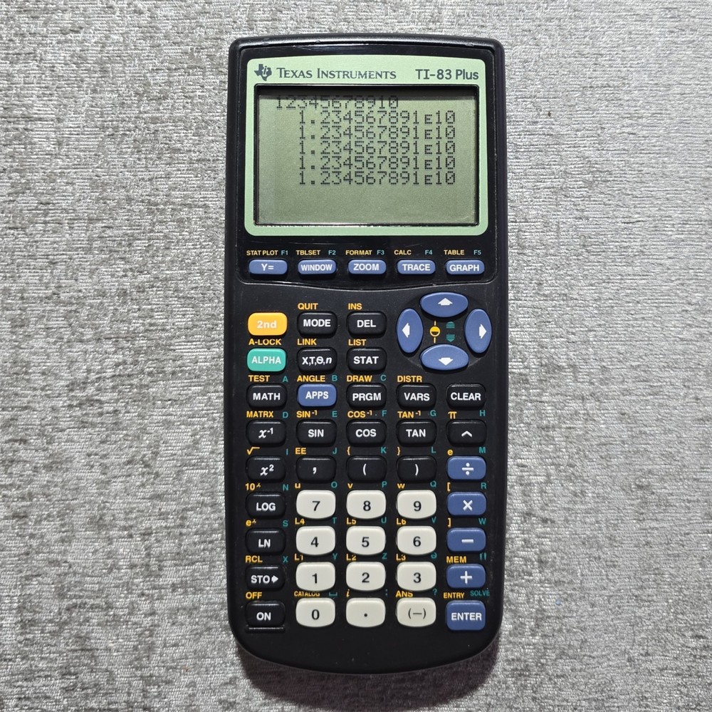 Texas Instruments TI-83 Plus Graphing Calculator Tested Works
