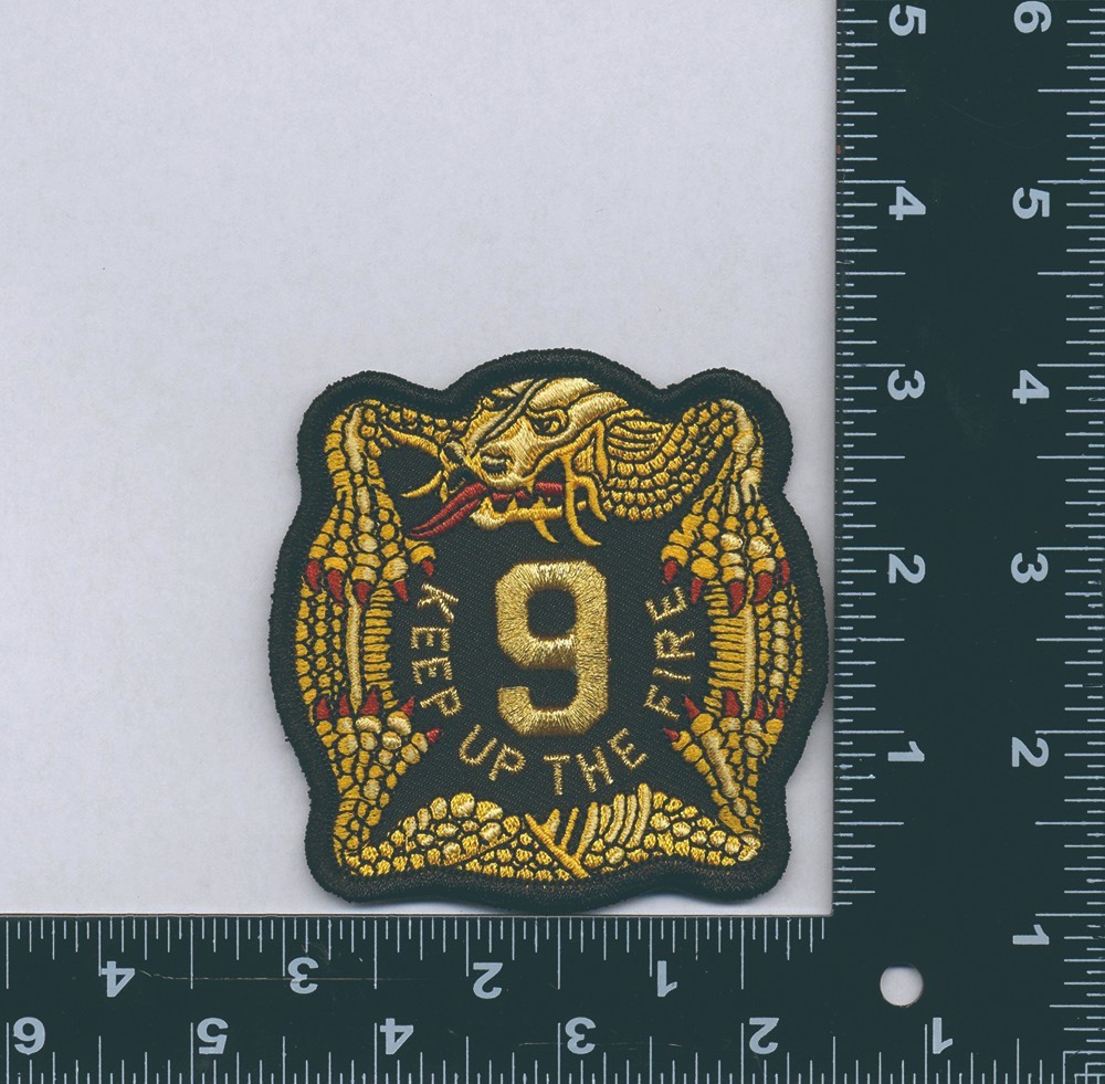 9th Infantry Regiment 3" Embroidered Patch Manchu - Hook & Loop Backing - KUTF