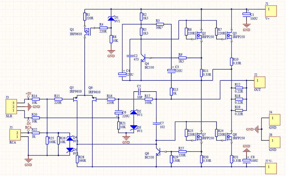 PASS A3 Single-ended Class A Power Amplifier Kit / Amplifier Board 30W+30W