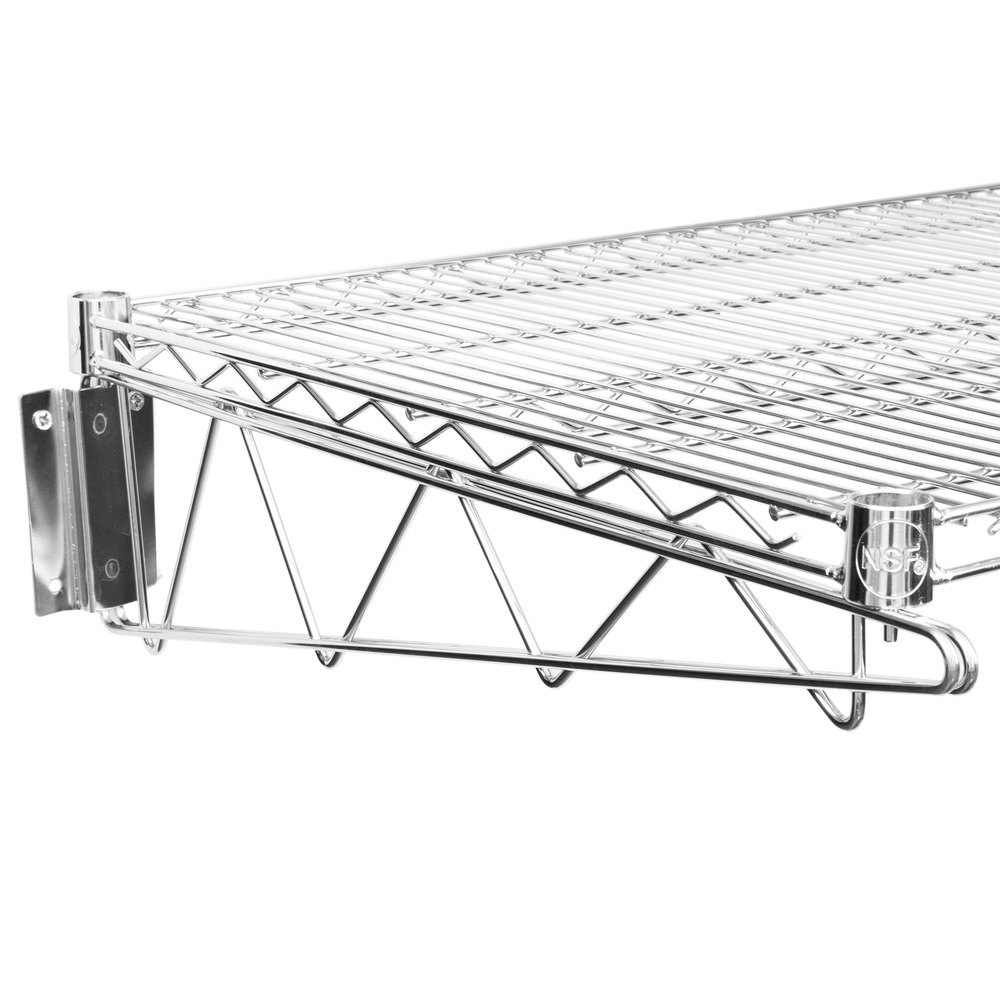 24" x 60" Wall Mount Chrome Wire Shelf Rack Commercial Restaurant Pot Pan Store