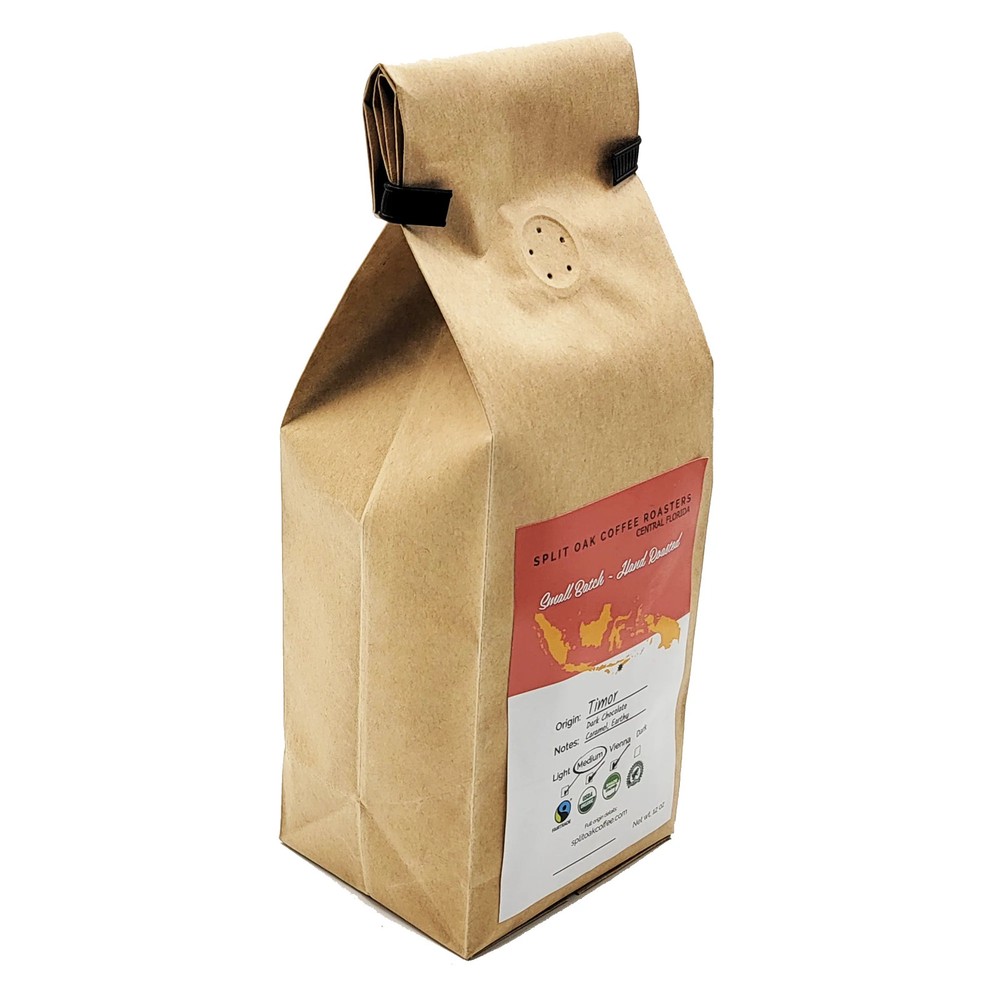 Organic Timor Roasted Whole Coffee Beans - Medium Roast
