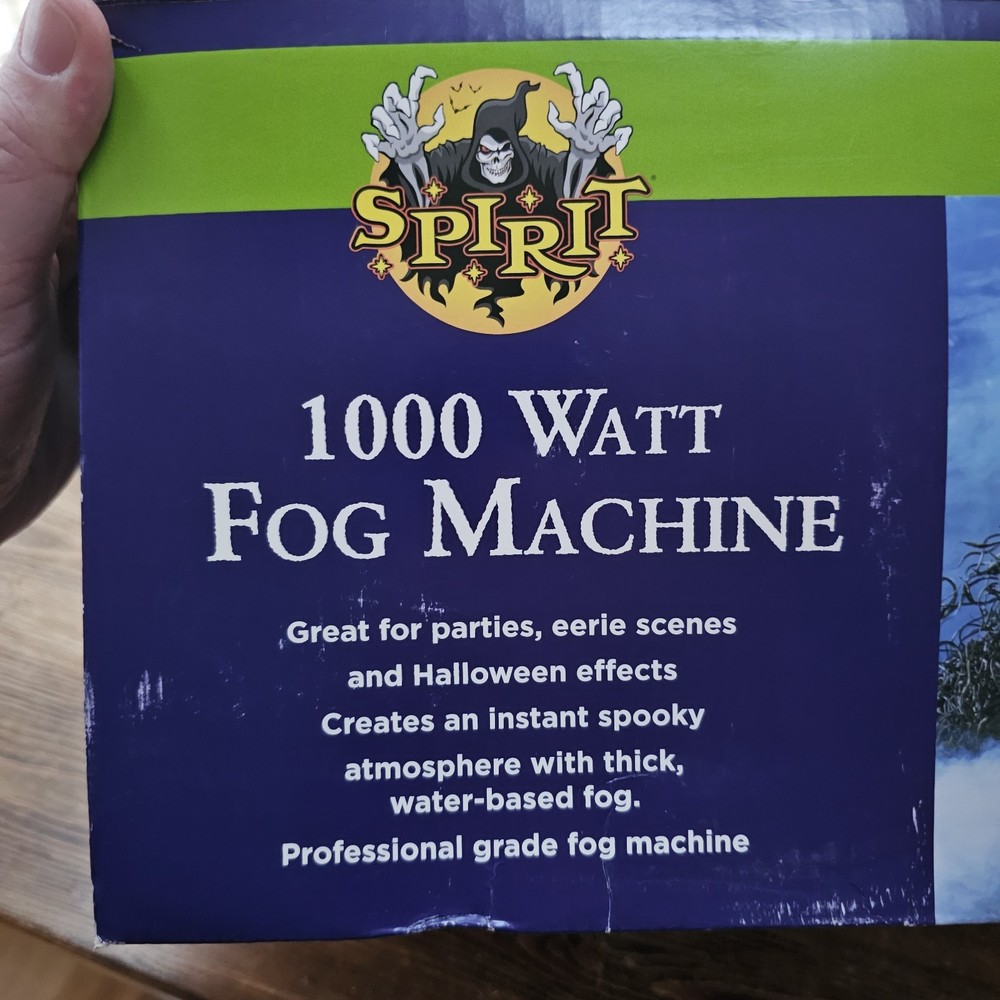 Spirit Halloween 1000 Watt Fog Machine Tested Works