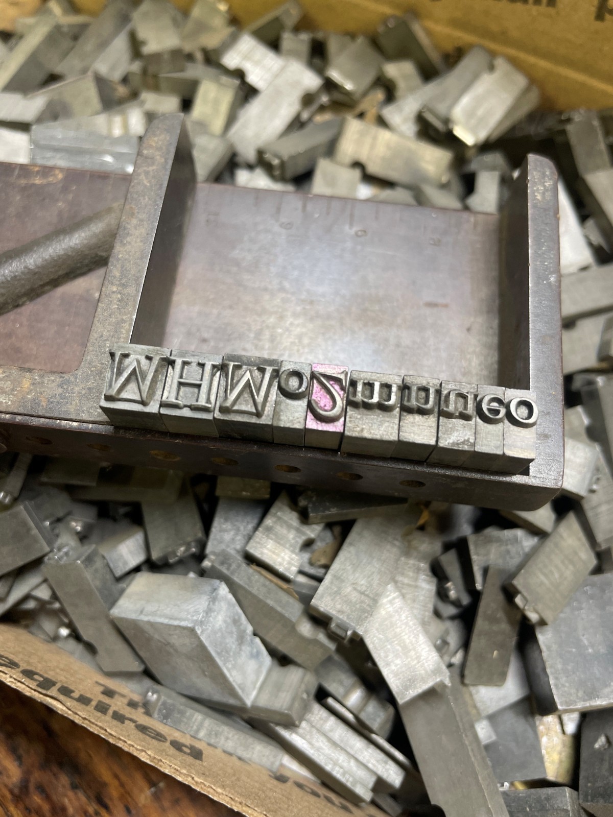 LETTERPRESS LEAD TYPE 24 pt. BERNARD