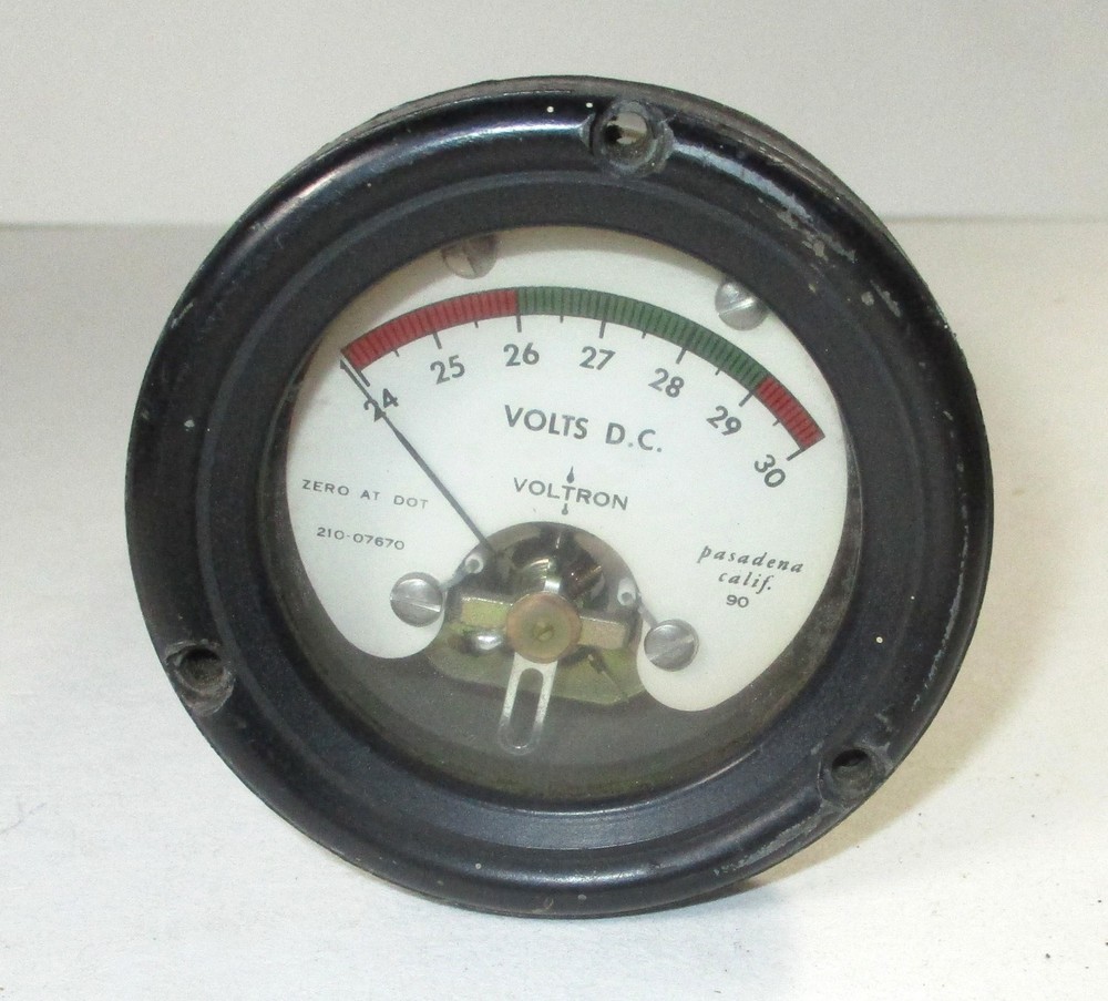Voltron Model 210-07670 24-30 DC Volts  2-3/4" Expanded Scale Panel Meter