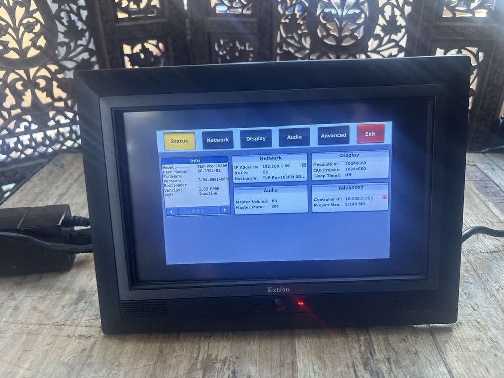 Extron TLP Pro 1020M 10 Inch Touchlink Pro Touch Panel