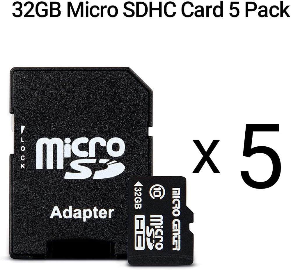 32GB Class 10 Microsdhc Flash Memory Card with Adapter for Mobile Device Storage