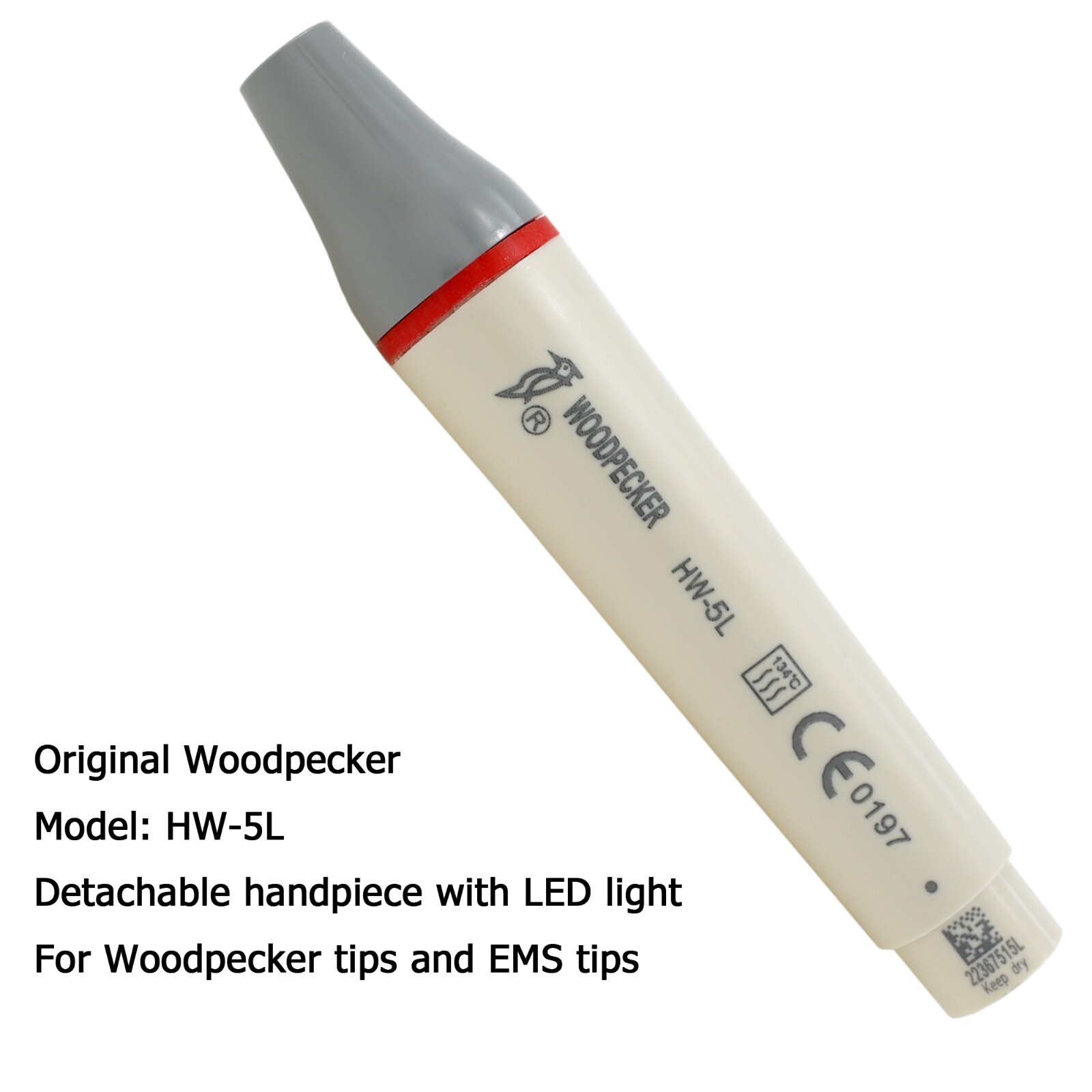 Woodpecker Piezo Handpiece HW-5L For Dental Ultrasonic Scaler UDS-E P N2 N3 LED