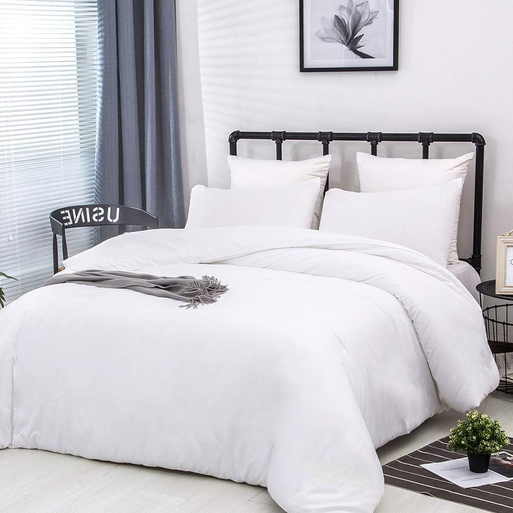 White Queen Comforter Set 3Pcs White Bedding Comforter Sets White Bed Comforter