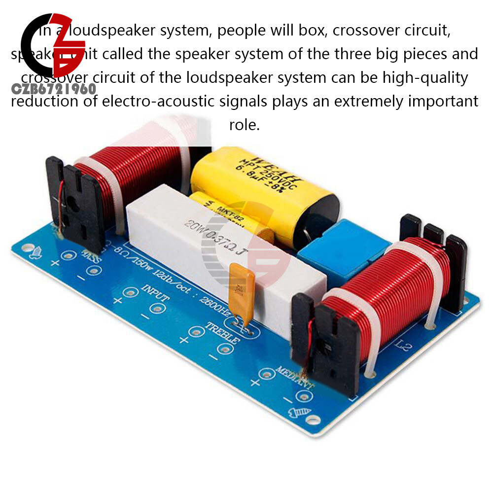 Crossover 3way Crossover Filter HiFi Speaker Modification Upgrade crossover 120W