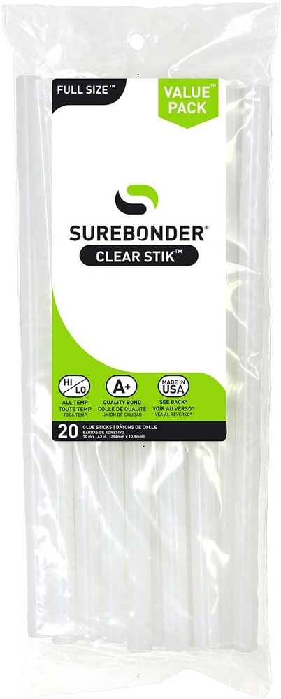 Full Size Hot Glue Stis Long,Clear, Non-, Multi-Temp,