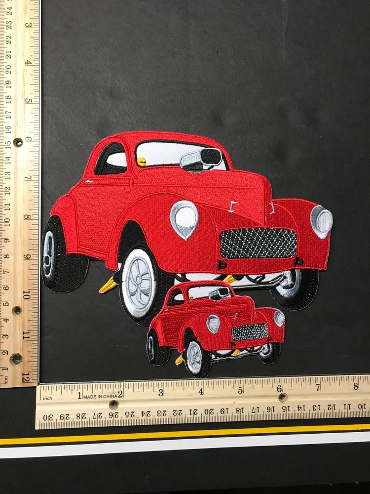 WILLYS HOT ROD PATCH SET  2 PCS.