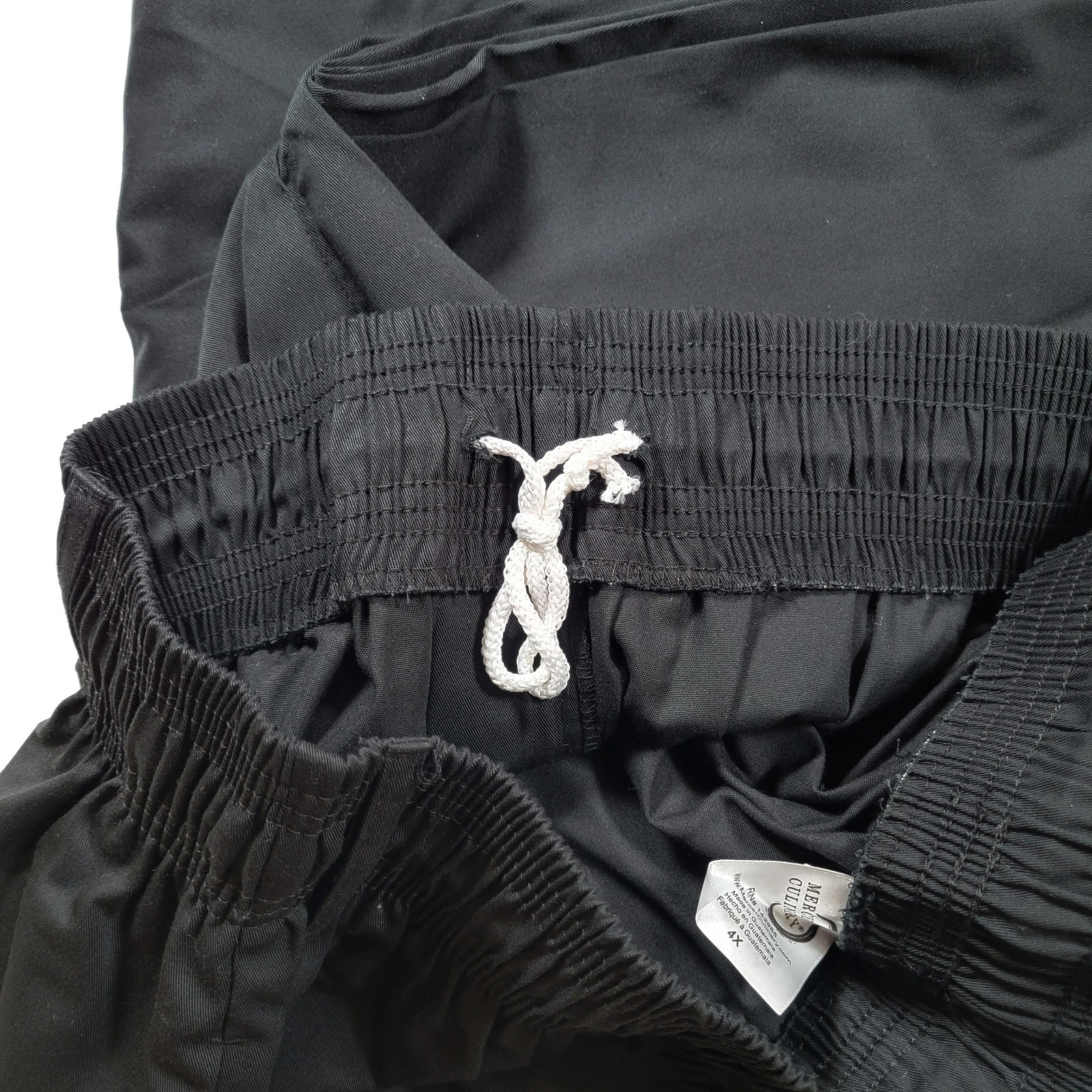 Mercer Culinary M60050BK4X Lot Of 2- Men's 4X Cook Pants Milennia Big/Tall New