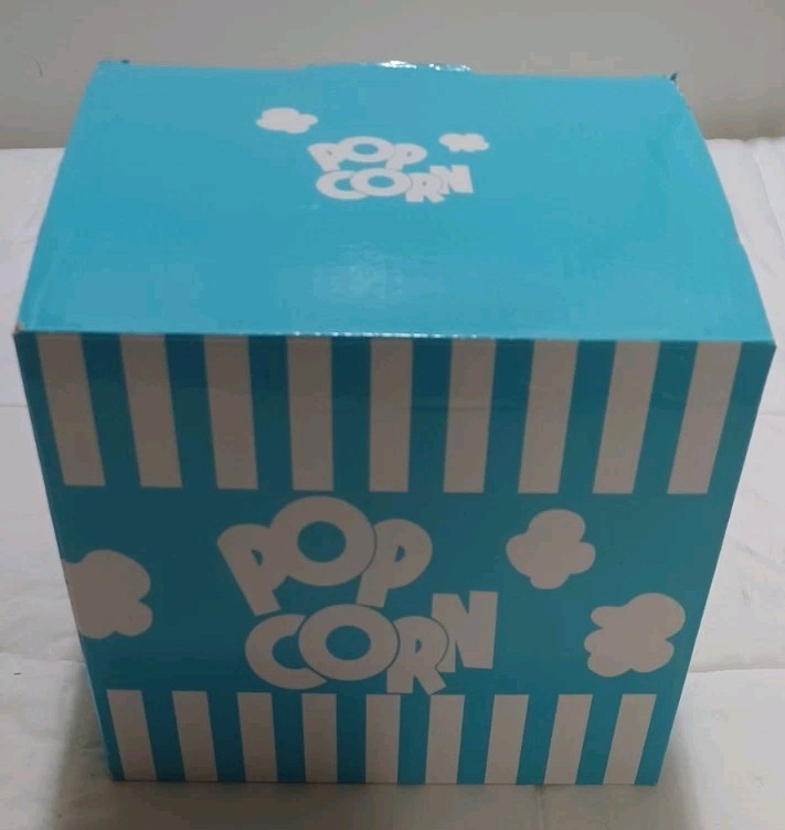 New Epoca Ecolution Turquoise Microwave Popcorn Popper w/ Temperature Safe Glass