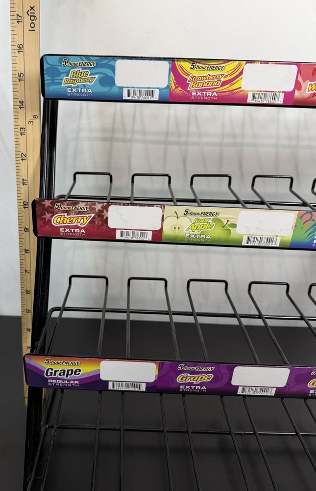 5 Hour Energy Storage 4 Tier Display Rack