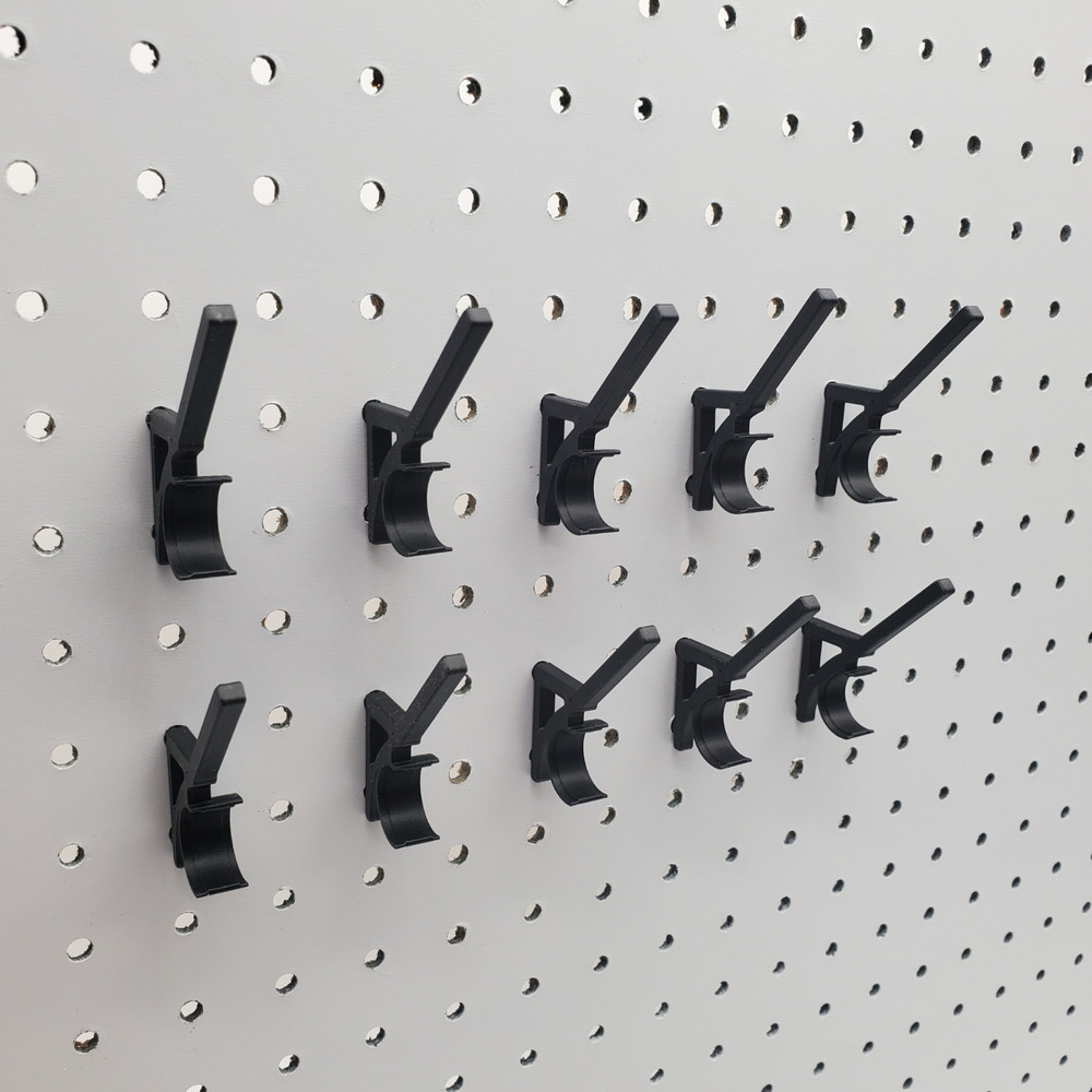 10pk, Thread & Bobbin 1/4" Pegboard Accessory, Sewing Thread Storage Hooks