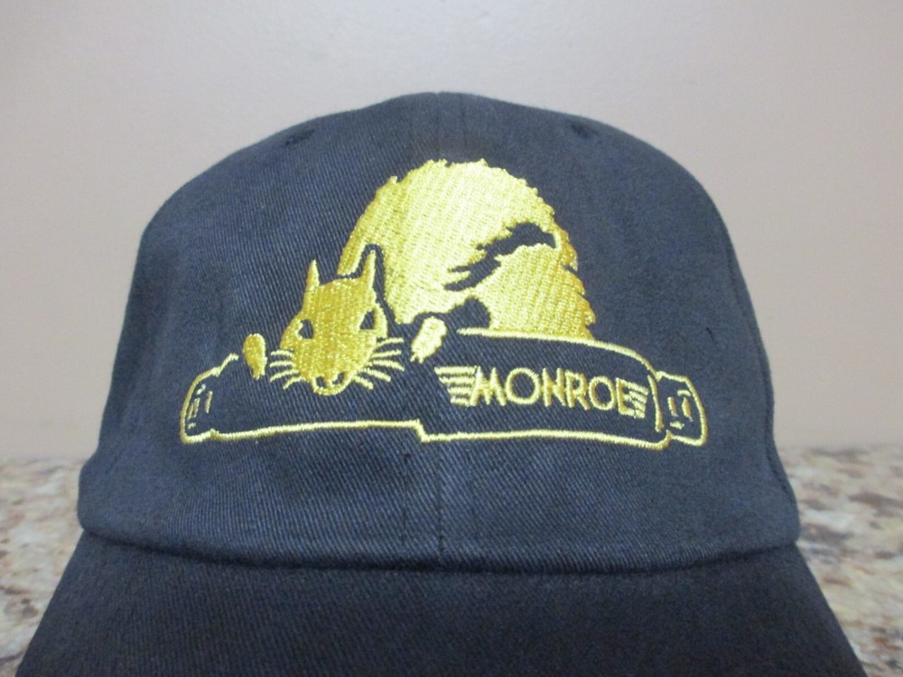 Black Monroe "Save the Squirrels" Strapback Baseball Hat - NWOT