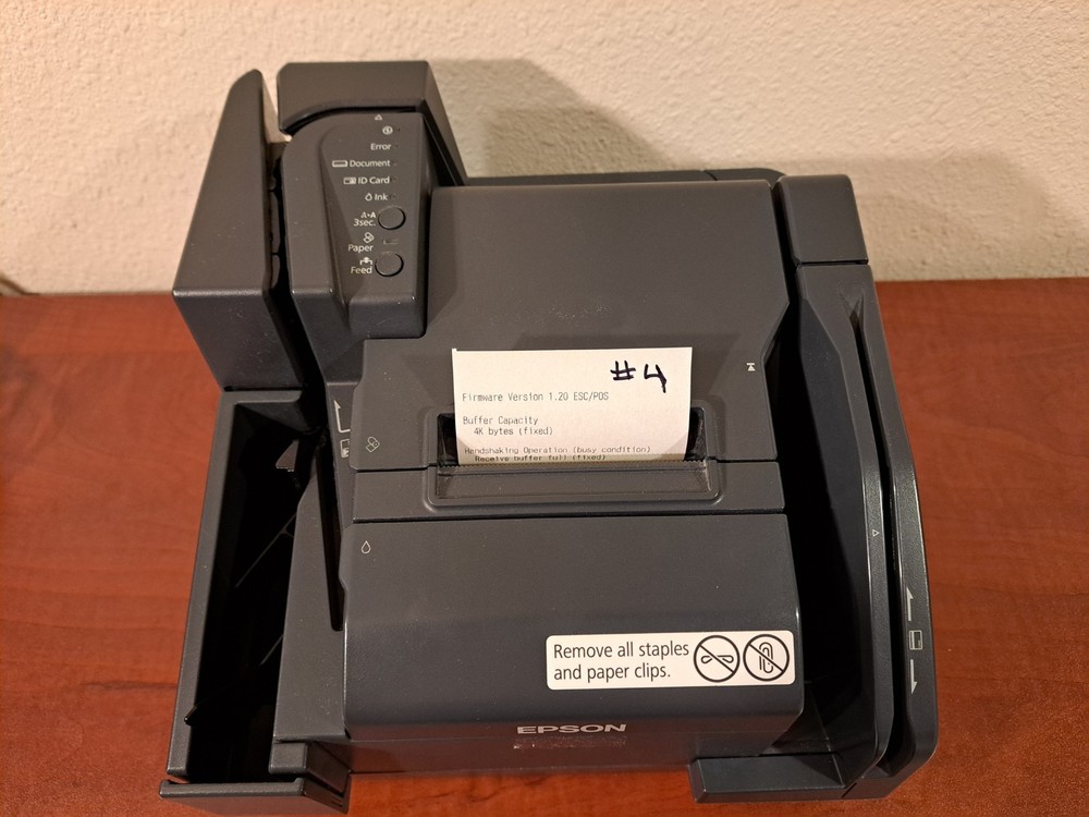 EPSON TM-S9000MJ M273A MULTIFUNCTION SCANNER RECEIPT PRINTER **READ** #4