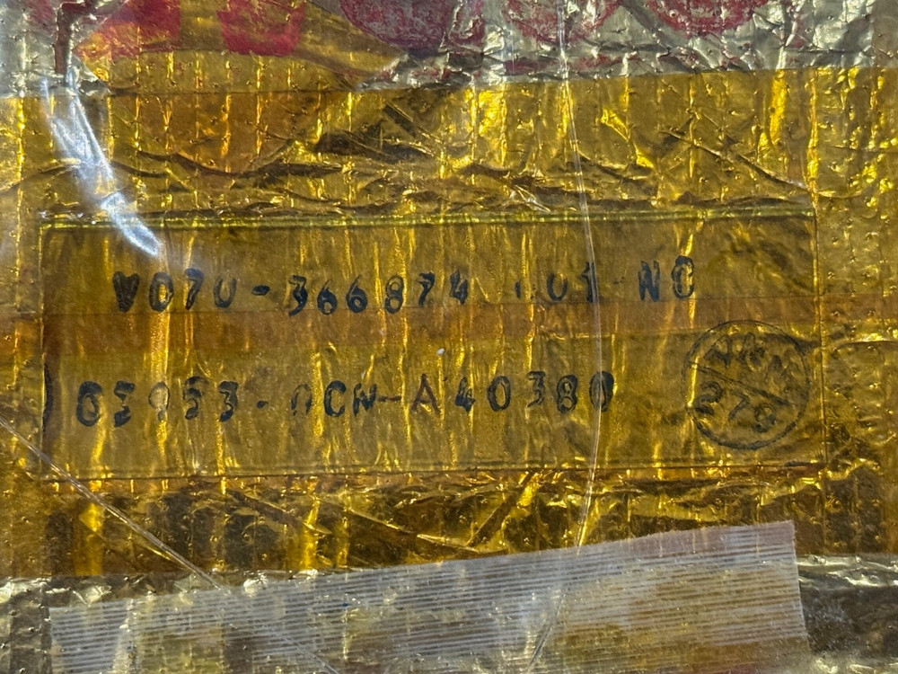 SPACE SHUTTLE PROGRAM OBSOLETE SCRAPPED INSULATION TCS BLANKET & RED FLEX TAG