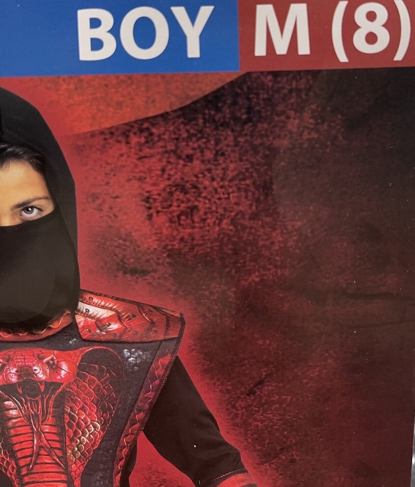 Cobra Ninja. Costume. Size 8. New.
