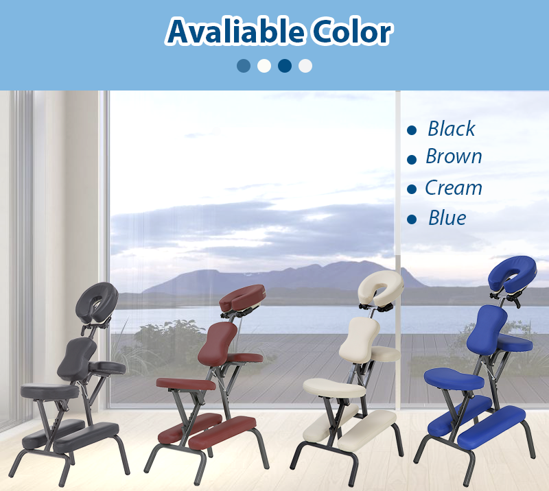 Massage Chair Portable Tattoo Chair Folding Height Adjustable 2 Inch Thick