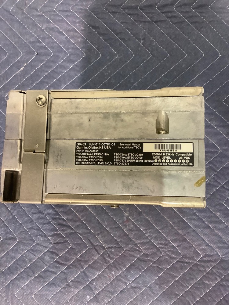Garmin GIA63 Avionics